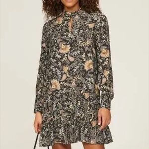 MICHAEL STARS/Floral Long Sleeve Mini Dress- sz M